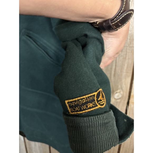 Boatworks Green Wool Jacket | Men's M | Quilted Lined - Picture 2 of 6